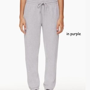 Aritzia TNA Terry Fleece Boyfriend Sweatpant Small NWT purple